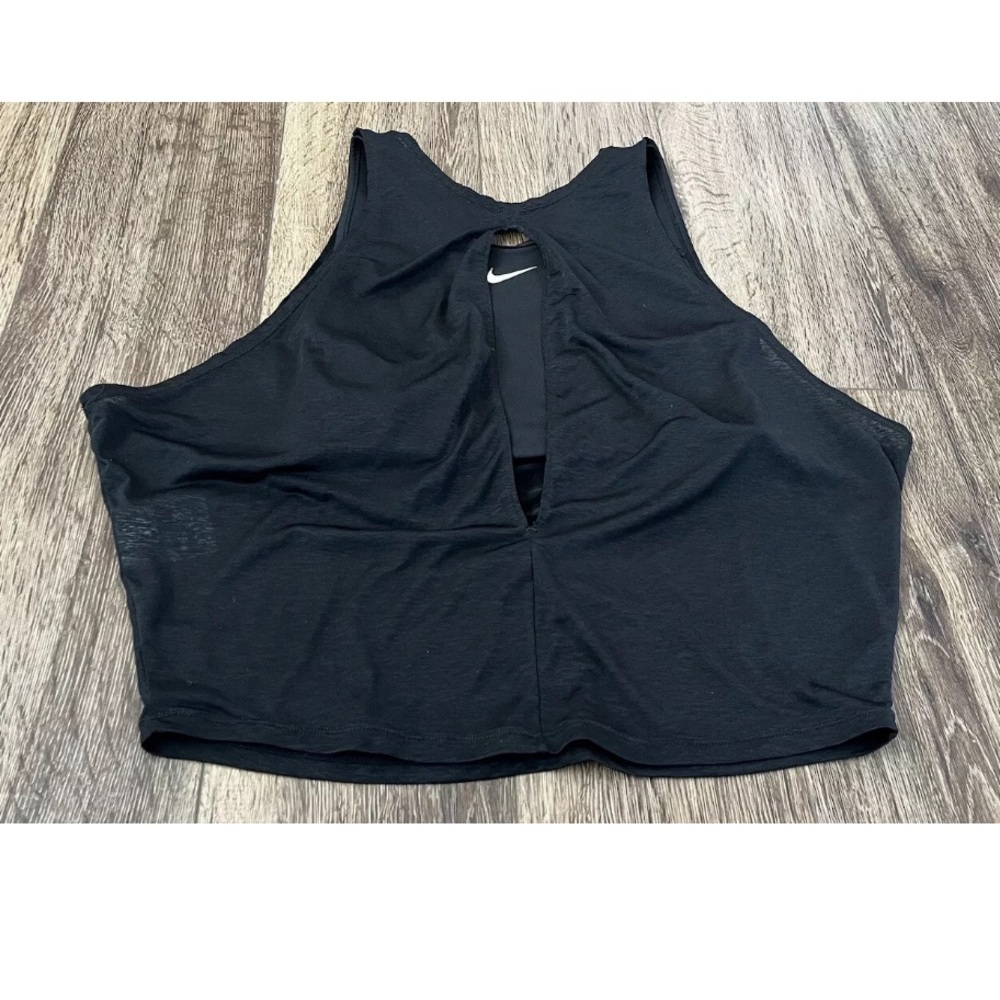 Nike Women’s Crop Tank Top, Size Small, Black And White - Picture 6 of 10